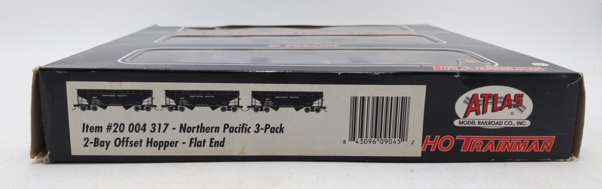 Atlas 20004317 HO NP Trainman 2-Bay Offset Side Hopper #70297, #70339, #70386