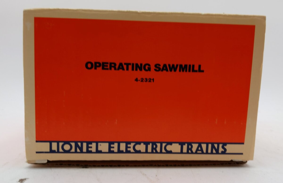 Lionel 4-2321 O Gauge Operating Sawmill LN/Box