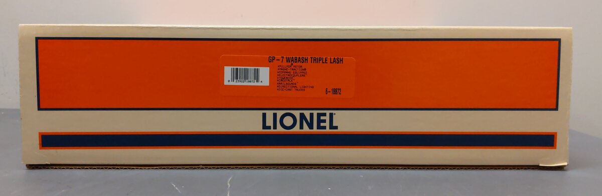Lionel 6-18872 O Gauge Wabash GP-7 Diesel Locomotive Set with TMCC LN/Box