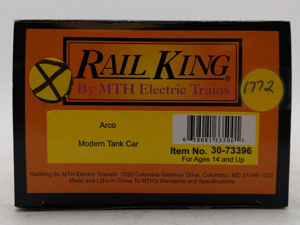 MTH 30-73396 O Arco Modern Tank Car #13600