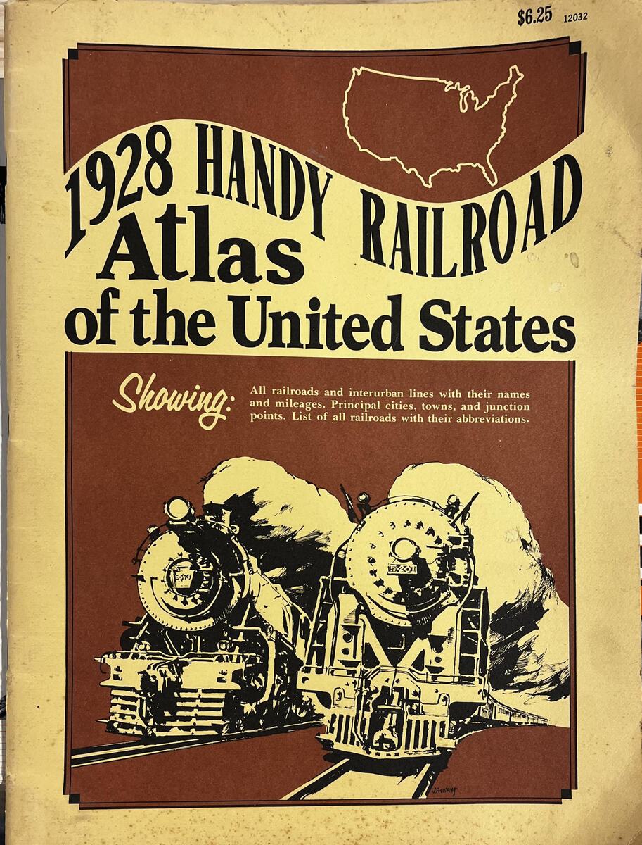 1928 Handy Railroad Atlas of the United States, Showing Paperback Book