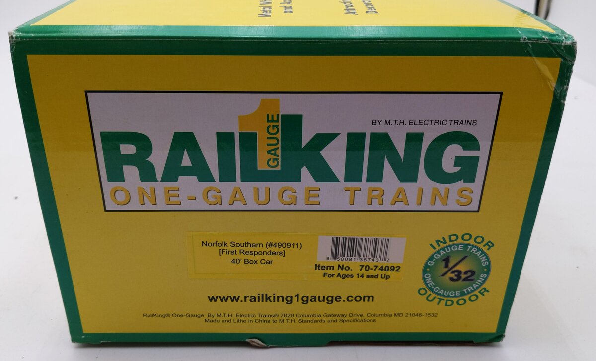 MTH 70-74092 G NS 40' BOX CAR #490911