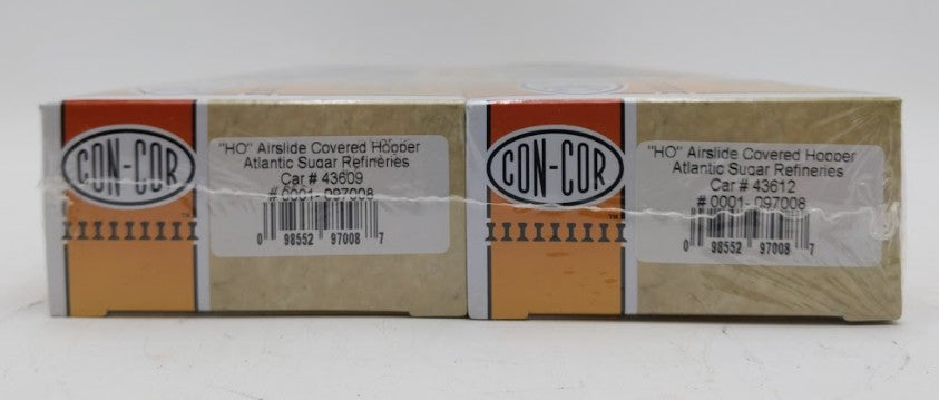 Con-Cor 0001-097008 HO Airslide Covered Hopper ASF Car Set #43609/43612