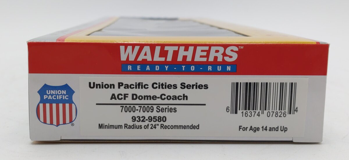 Walthers 932-9580 HO Scale Union Pacific Cities Series Dome Coach Car LN/Box
