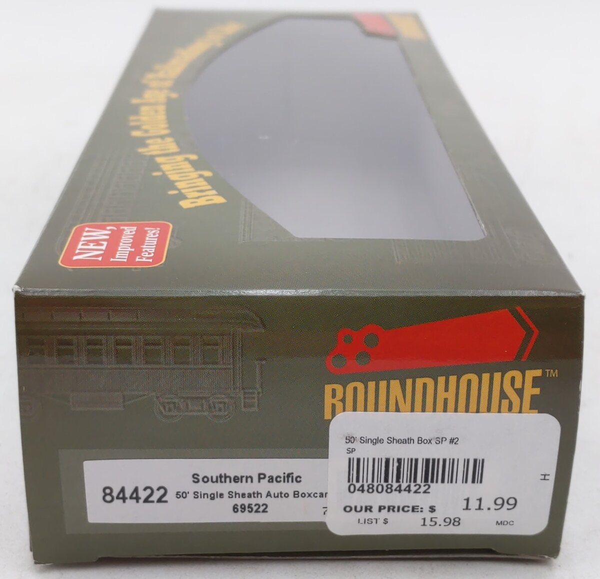 Roundhouse 84422 HO Southern Pacific RTR 50'' Single Sheath Boxcar #69522