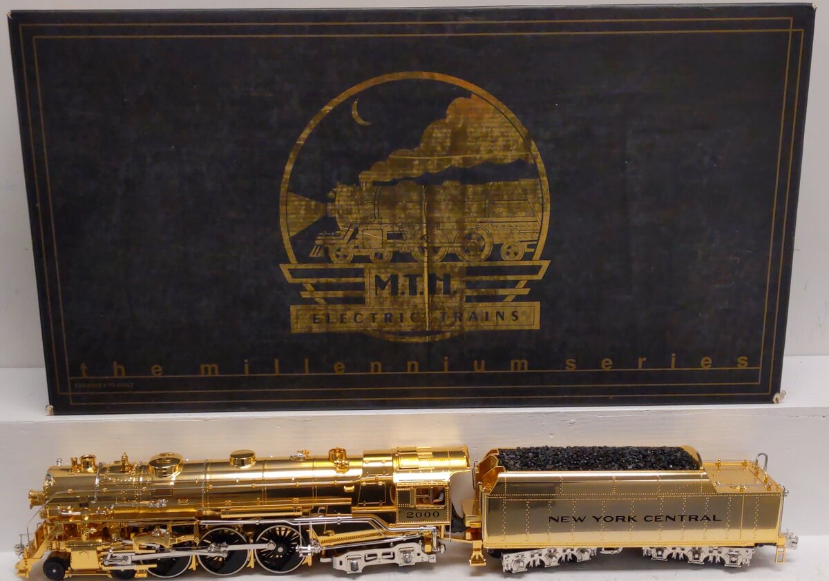 MTH 20-3040-1 O NYC Gold Plated Millennium J-1e Hudson Steam Loco
