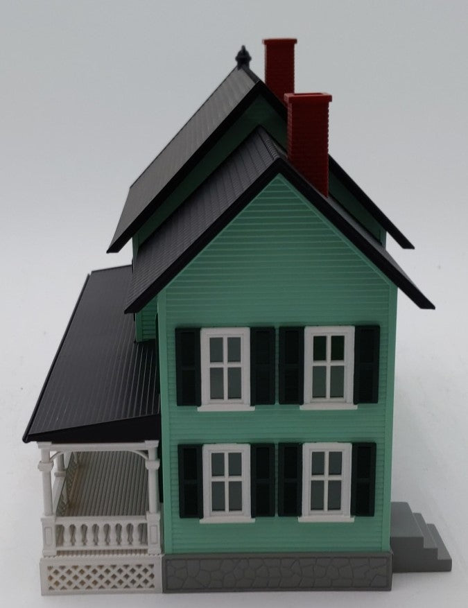 MTH 30-9047 O Green Country House With Dark Green Shutters #4
