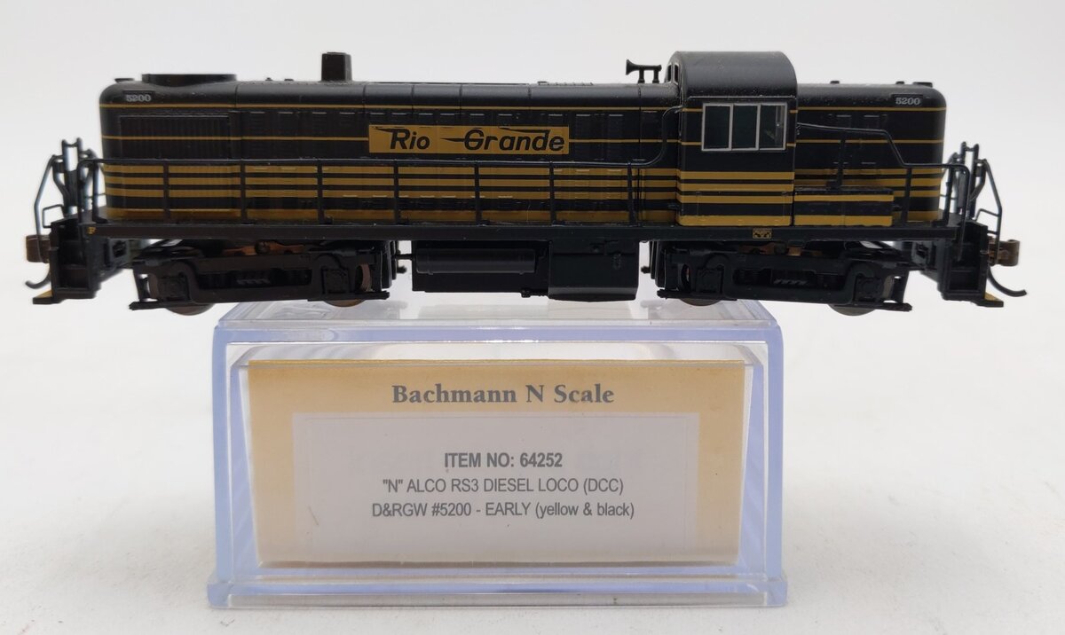 Bachmann 64252 HO Denver & Rio Grande Western ALCO RS3 Diesel Loco DCC #5200