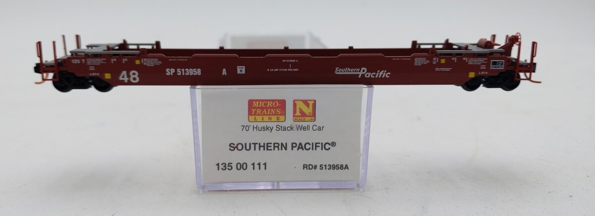 Micro-Trains 13500111 N Southern Pacific 70’ Husky Stack Well Car #513958A