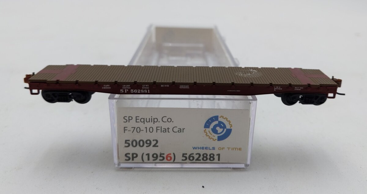 Wheels of Time 50092 N Scale Southern Pacific Flatcar #562881