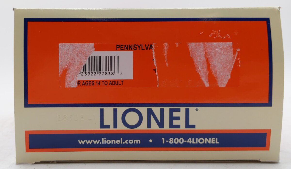 Lionel 6-27838 O Pennsylvania Flat Car w/Bulkheads