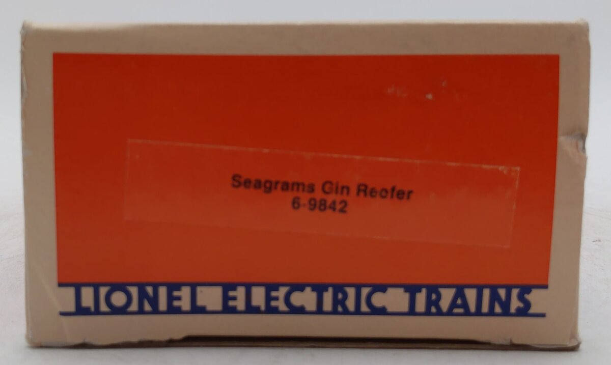 Lionel 6-9842 O Gauge Seagrams Gin Billboard Reefer Car LN/Box