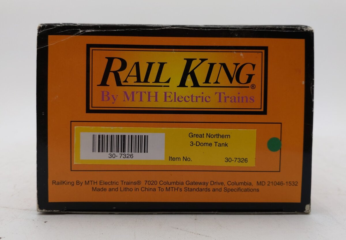 MTH 30-7326 O Gauge Great Northern 3-Dome Tank Car LN/Box