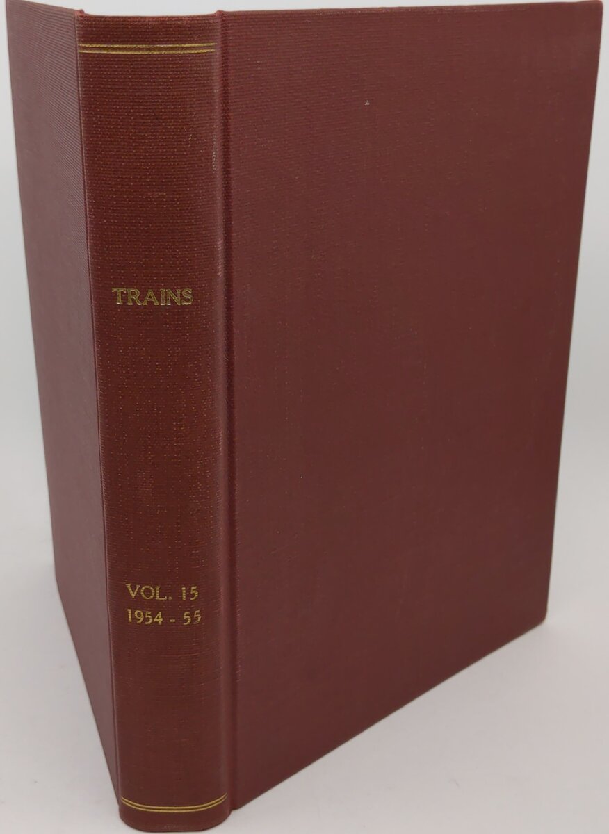 Trains Volume 15 Nov 1954 Hardcover Book By Kalbach Publishing Co. VG