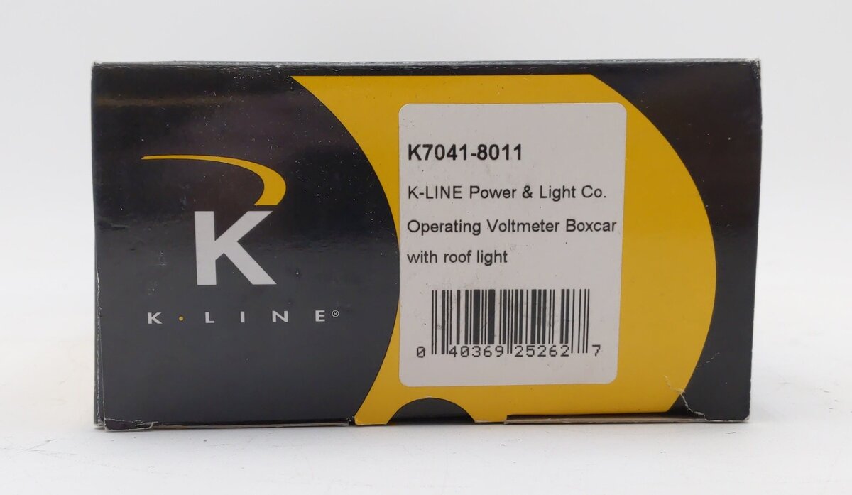 K-Line K7041-8011 Power & Light Company Operating Voltmeter Boxcar #92502 EX/Box