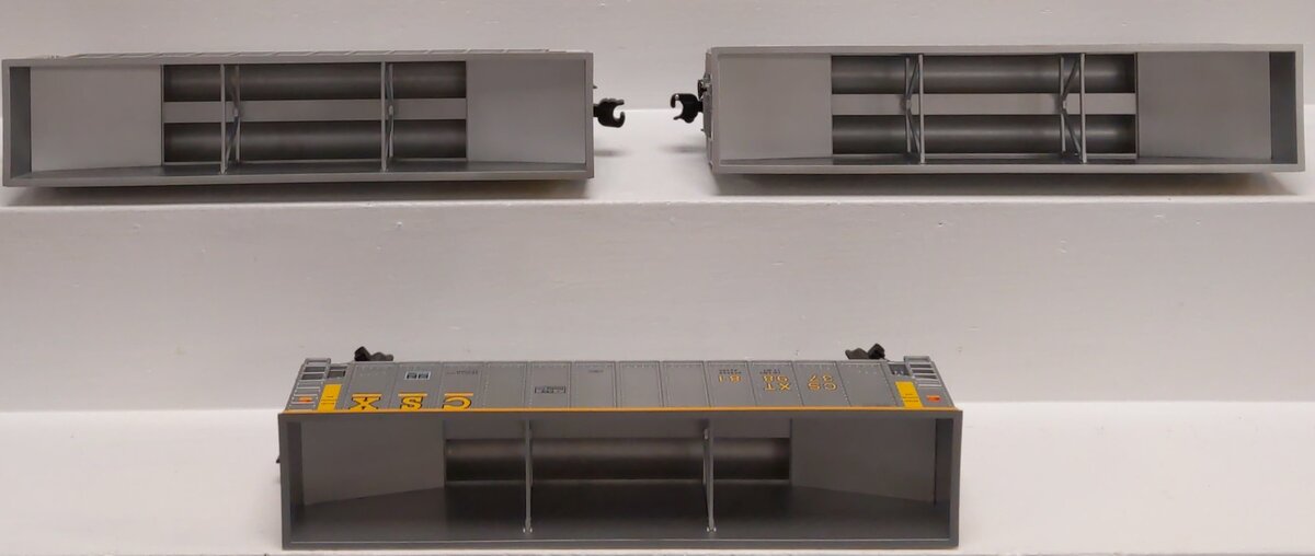 Lionel 6-17421 O Gauge CSX Rotary Bathtub Gondolas (Set of 3) LN/Box
