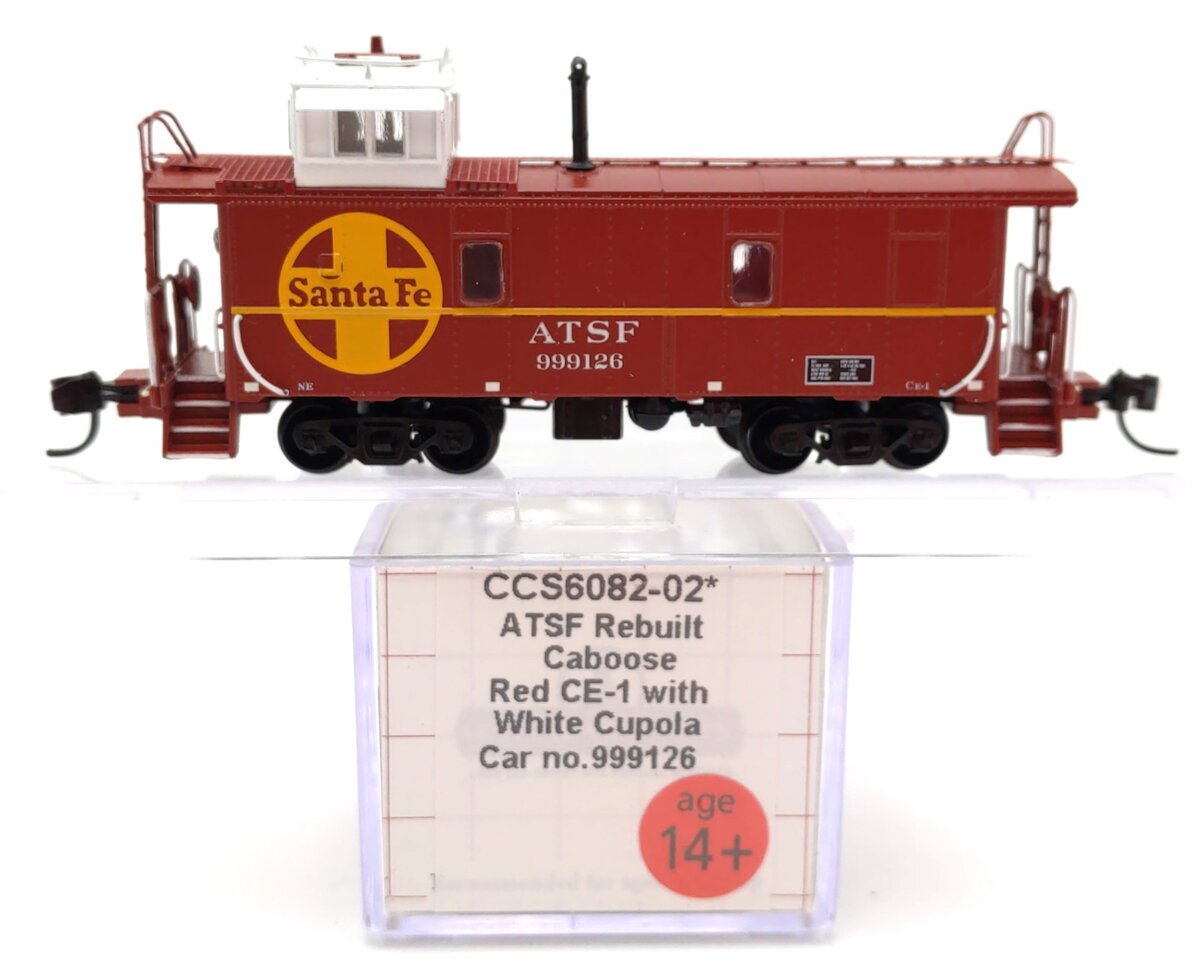 Centralia Car Shops CCS6082-02 N Scale ATSF Rebuilt Caboose #999126 LN/Box