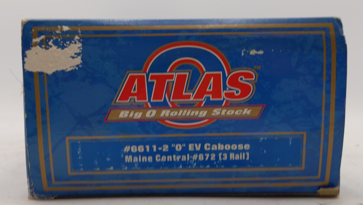 Atlas 6611-2 O Gauge Maine Central Extended Vision Caboose #672 LN/Box