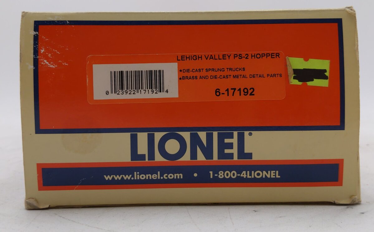 Lionel 6-17192 O Gauge Lehigh Valley PS-2 Hopper #51118 LN/Box