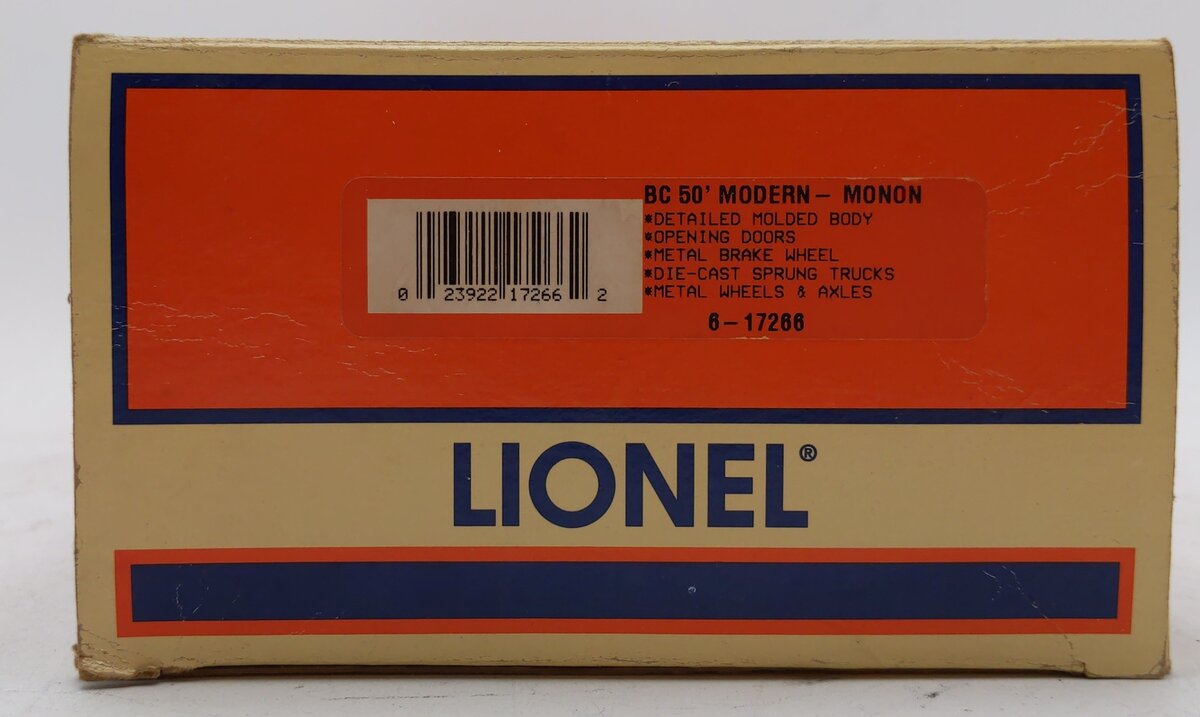 Lionel 6-17266 O Gauge Monon "The Hoosier Line" Boxcar #911 LN/Box
