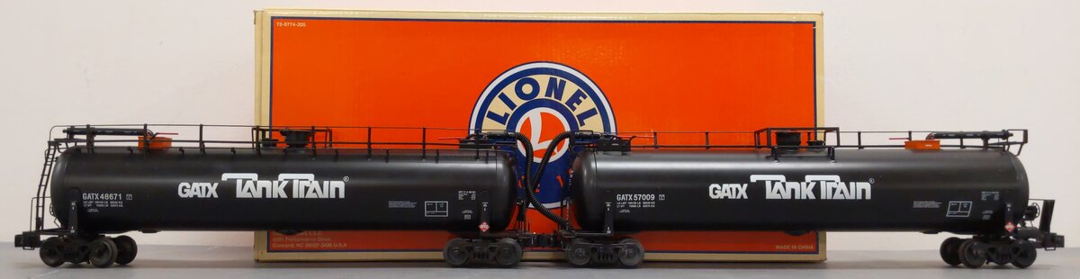 Lionel 6-29774 O GATX TankTrain Tank Car (Set of 2) – Trainz