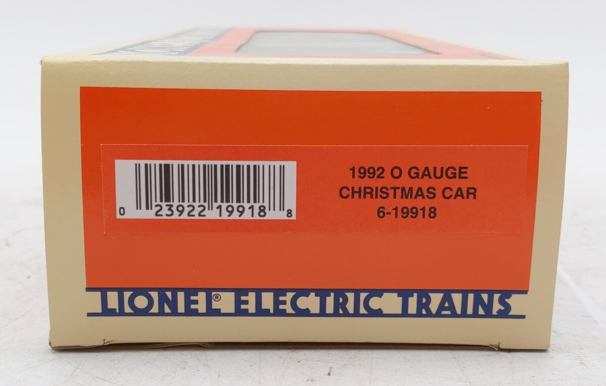 Lionel 6-19918 O Gauge 1992 Christmas Boxcar LN/Box