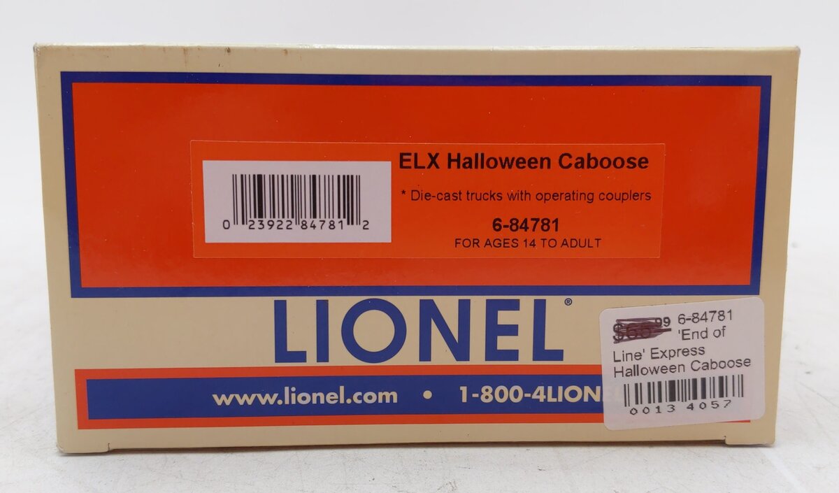Lionel 6-84781 O ELX Halloween Caboose