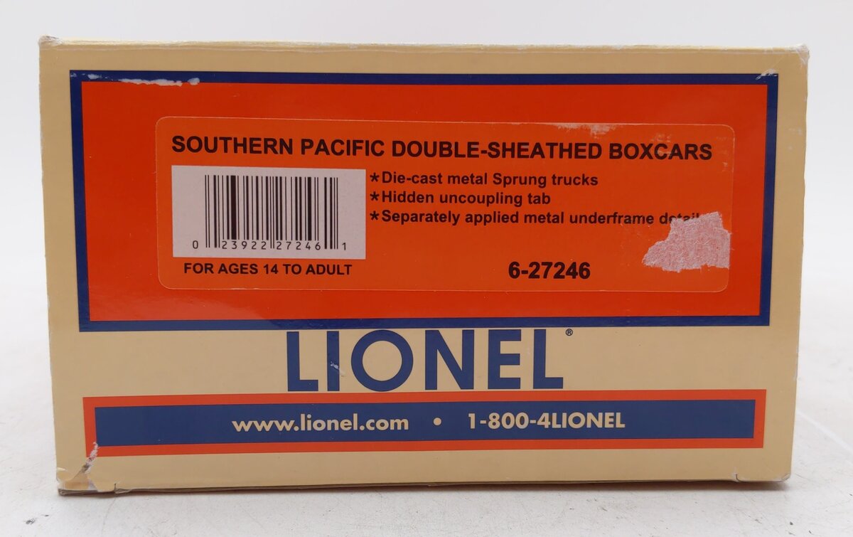 Lionel 6-27246 O Gauge Southern Pacific Double-Sheathed Boxcar #133