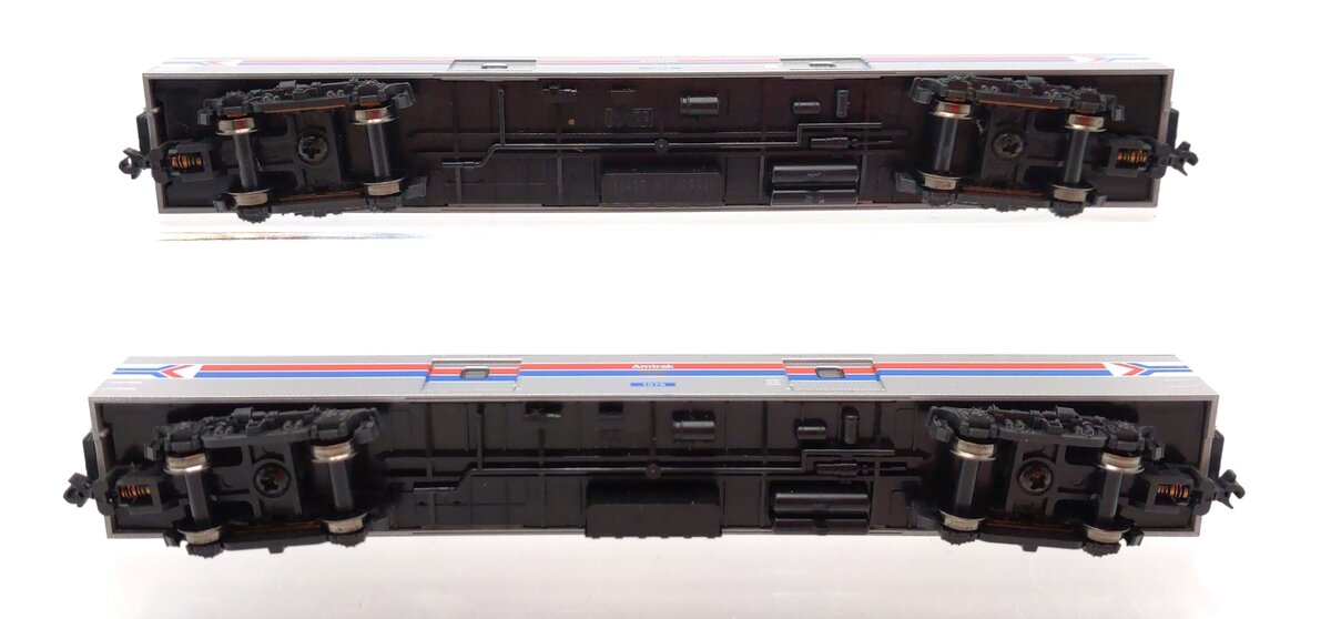 Kato 106-3512 N Scale Amtrak Smooth side Baggage Cars (Set of 2)