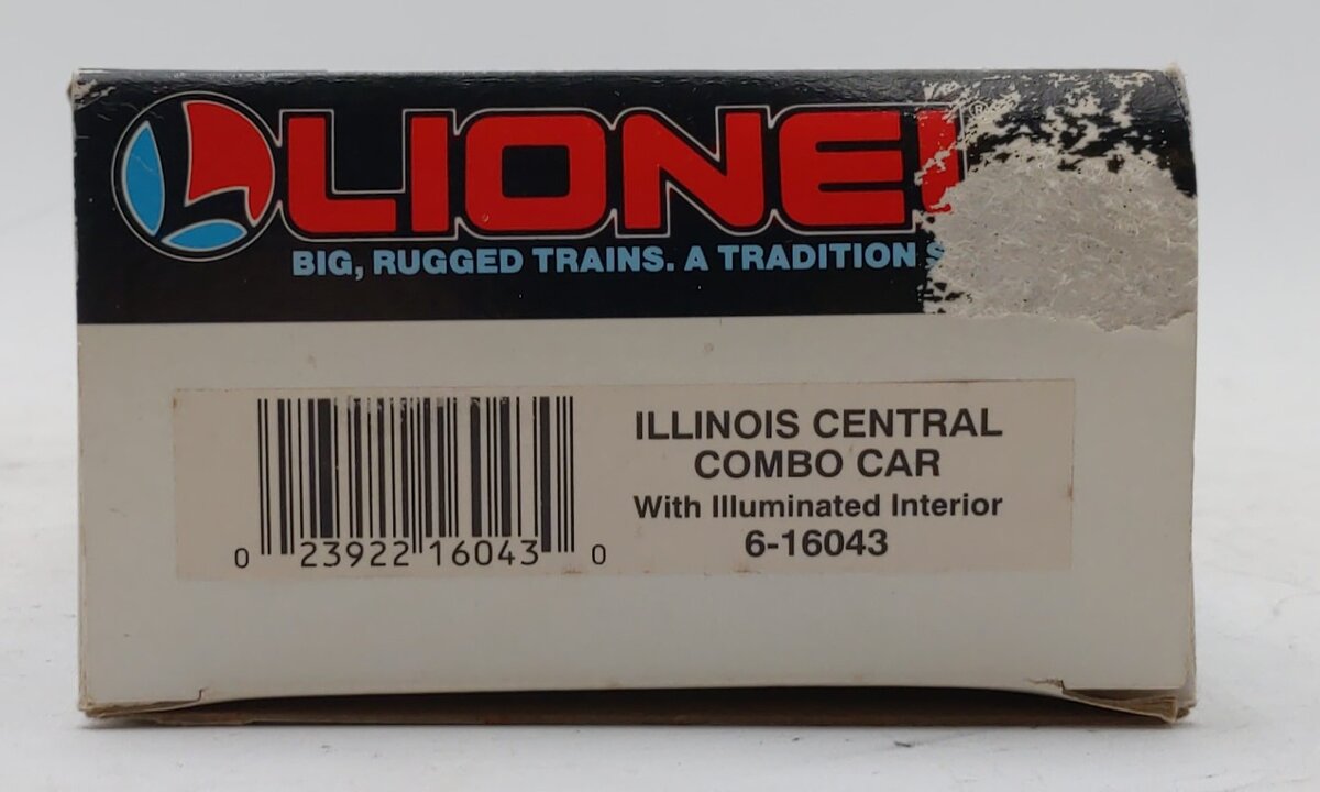 Lionel 6-16043 O Gauge Illinois Central Combo Car NIB