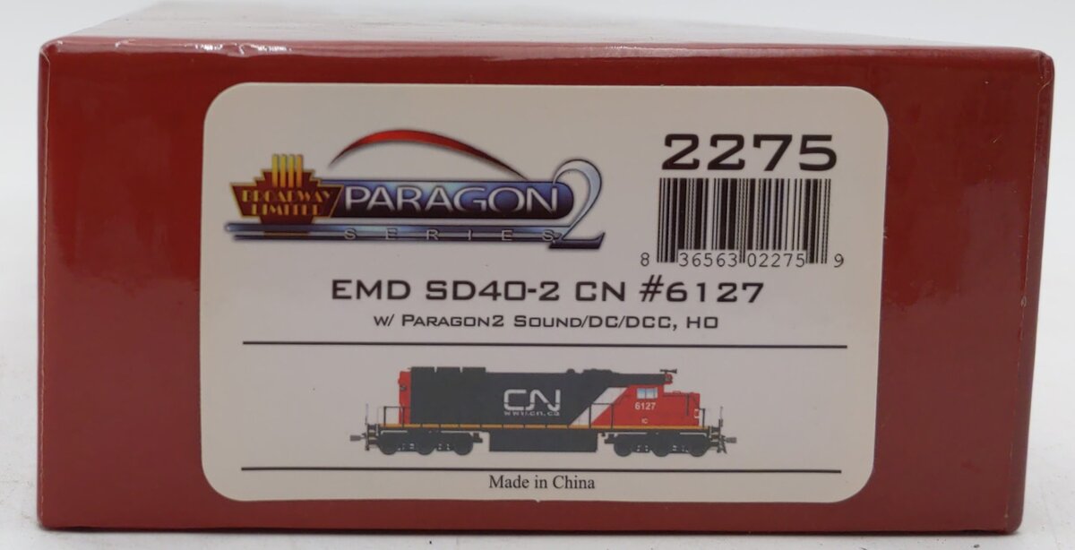 Broadway Limited 2275 HO Canadian National EMD SD40-2 Paragon2™ #6127