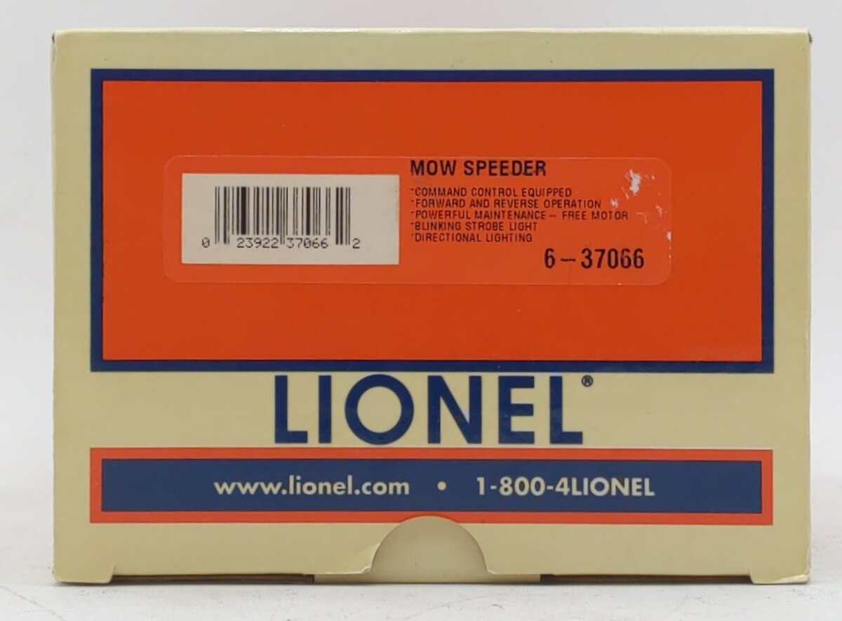 Lionel 6-37066 Maintenance of Way Railroad Speeder