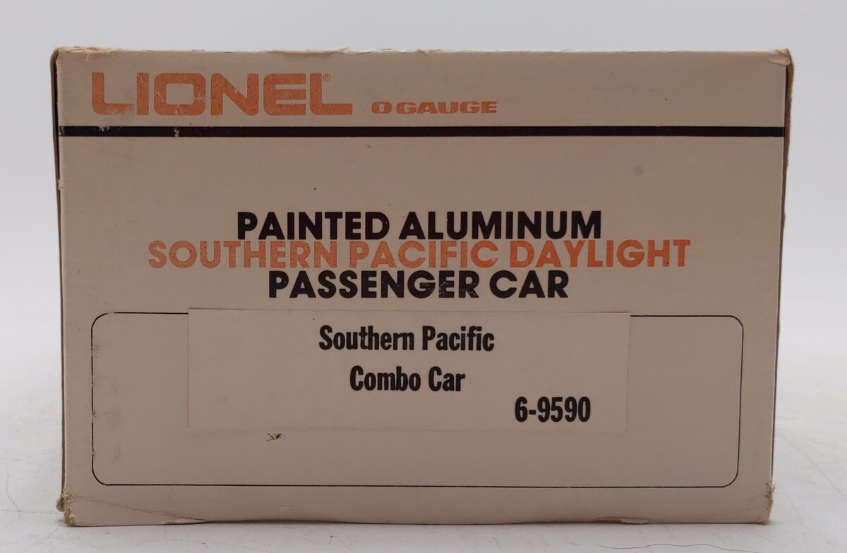 Lionel 6-9590 O Gauge Southern Pacific Daylight Illuminated Aluminum Combo Car LN/Box