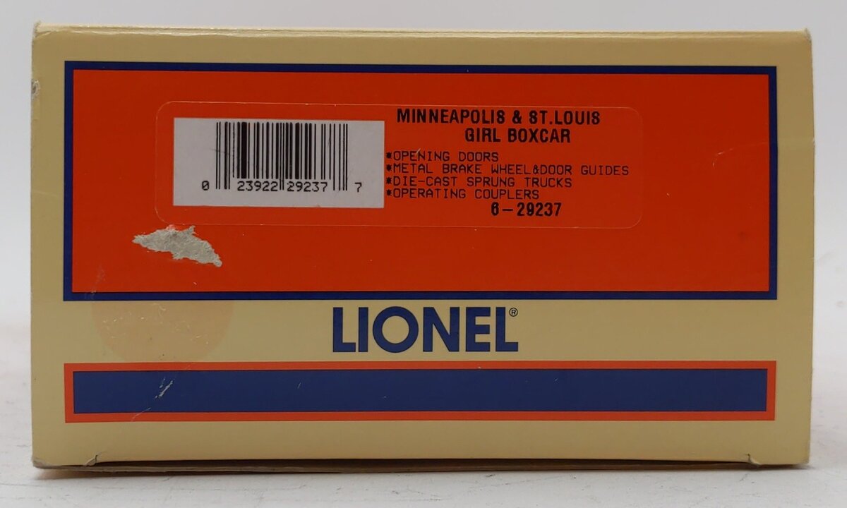 Lionel 6-29237 O Gauge Minneapolis & St. Louis Boxcar #6464525 LN/Box