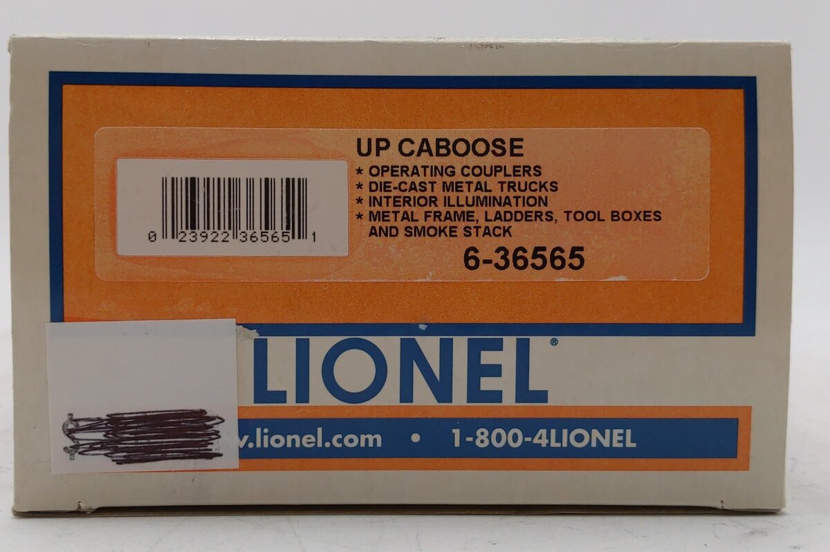 Lionel 6-36565 O Gauge Union Pacific Illuminated Caboose #36565