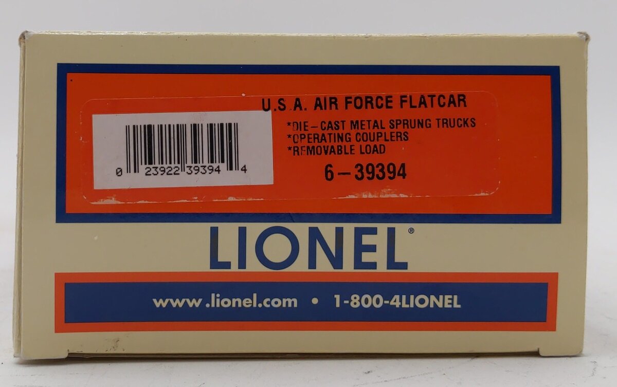 Lionel 6-39394 O Gauge U.S.A Air Force Flatcar #39394