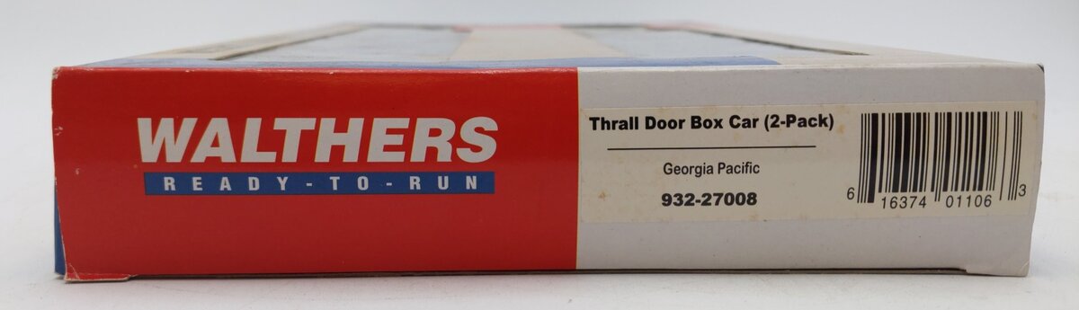 Walthers 932-27008 HO Scale Georgia Pacific Thrall Door Boxcar 2-Pack LN/Box