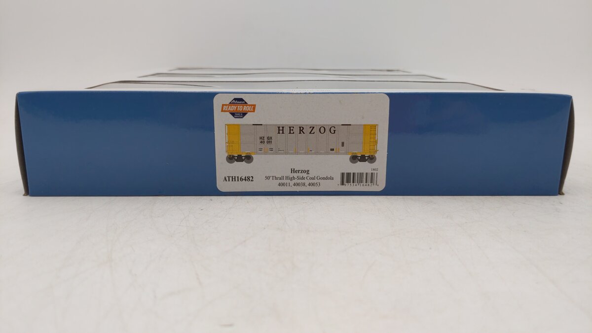 Athearn 16482 HO Herzog Ready-to-Run Thrall High Side Gondola #3 (Pack of 3)