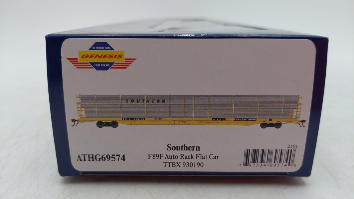 Athearn G69574 HO Southern/TTBX F89-F Bi-Level Auto Rack Flat Car #930190