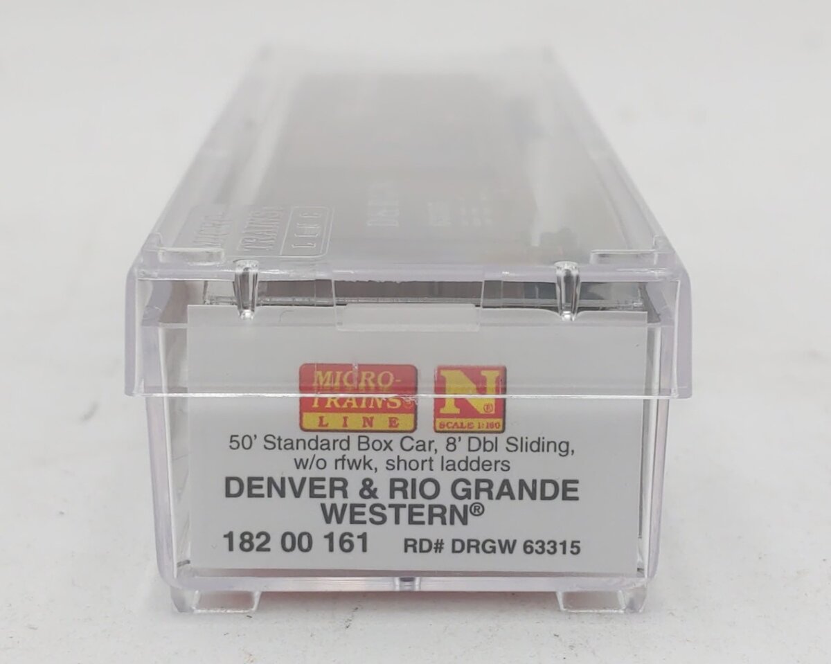 Micro-Trains 18200161 N Denver Rio Grande Western 50' Boxcar with Load #63315 LN/Box