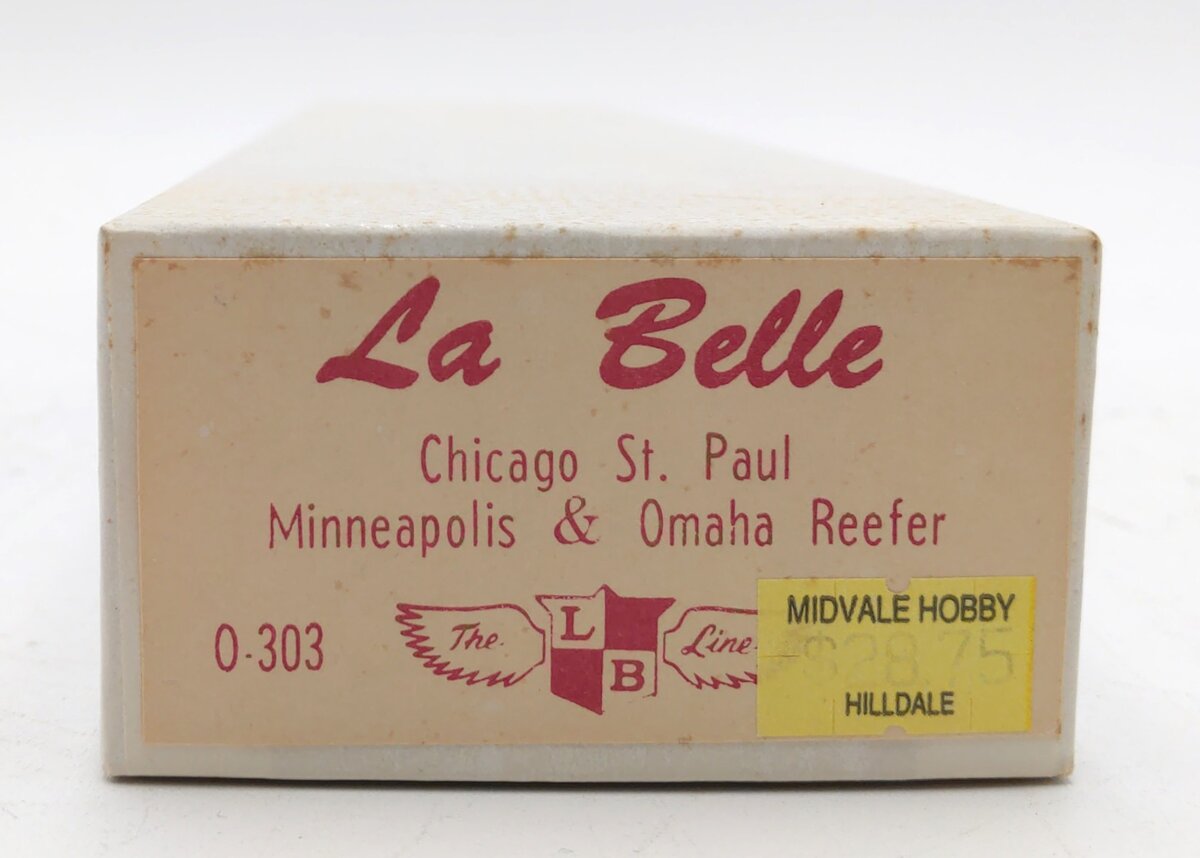 LaBelle O-303 O Scale Chicago St. Paul Minneapolis & Omaha Reefer Model Kit