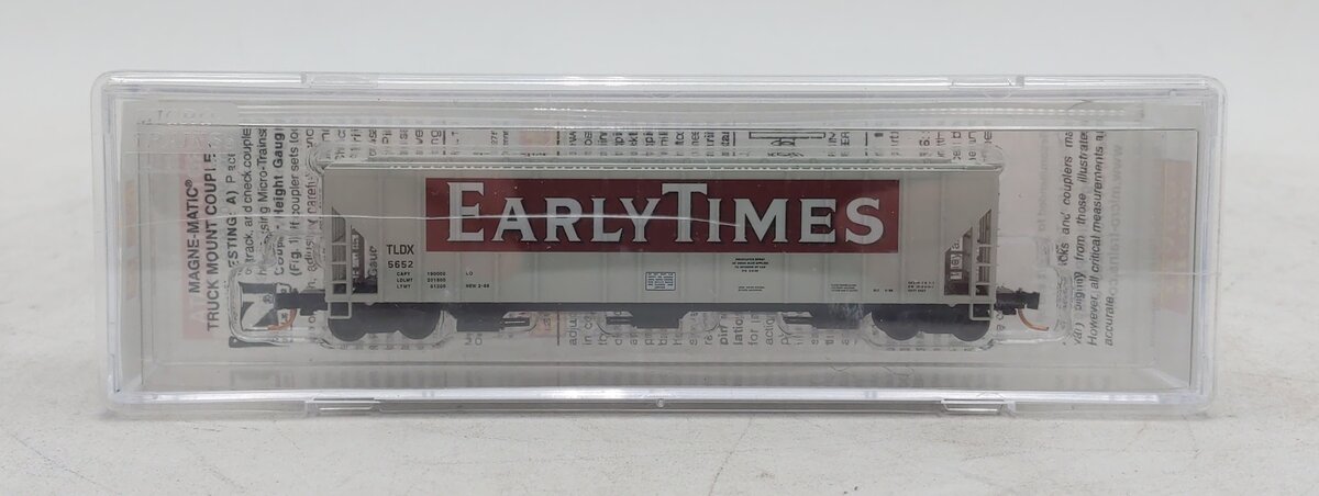 Micro-Trains 09900190 N Early Times TLDX 3-Bay Evans Covered Hopper #5652