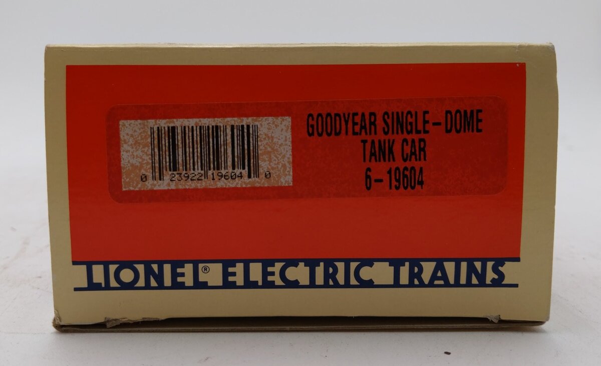 Lionel 6-19604 O Gauge Goodyear Single Dome Tank Car LN/Box