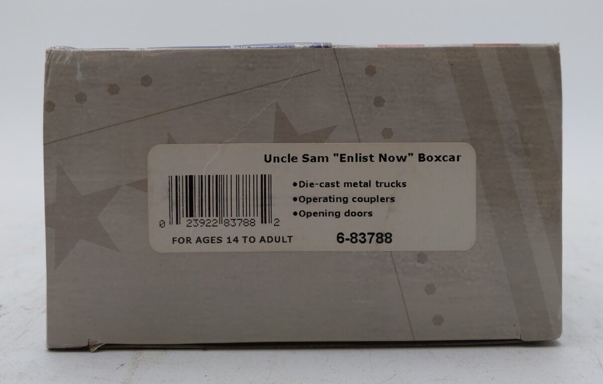 Lionel 6-83788 Uncle Sam Enlist Now Boxcar LN/Box