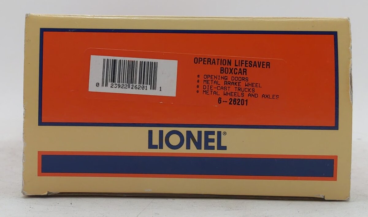 Lionel 6-26201 O Gauge Operation Lifesaver Boxcar #9700 LN/Box