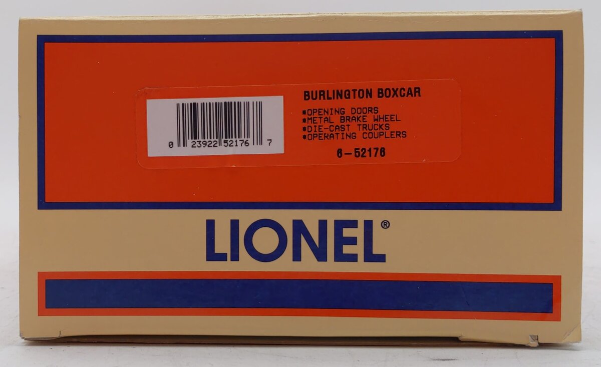 Lionel 6-52176 O Gauge FW&D Burlington "Way of the Zephyrs" Boxcar #52176 LN/Box