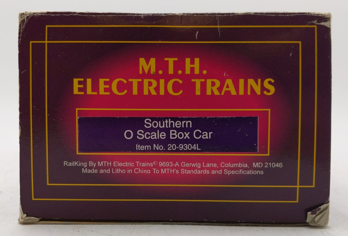 MTH 20-9304L O Gauge Southern Box Car #550555 LN/Box