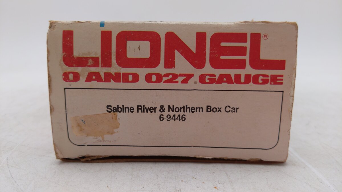 Lionel 6-9446 O Gauge Sabine River & Northern Boxcar LN/Box