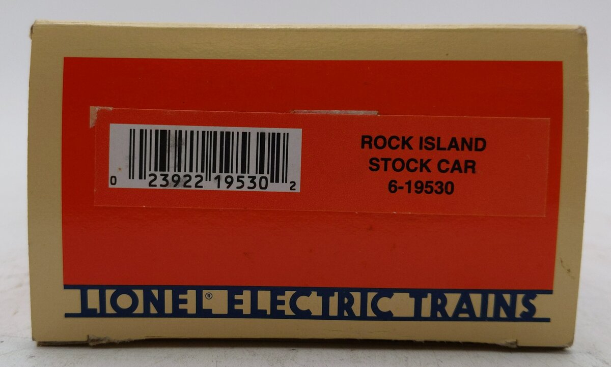 Lionel 6-19530 O Gauge Rock Island Stock Car LN/Box