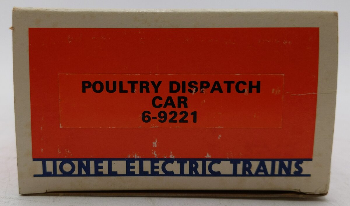 Lionel 6-9221 O Gauge Poultry Dispatch Operating Car #9221 LN/Box
